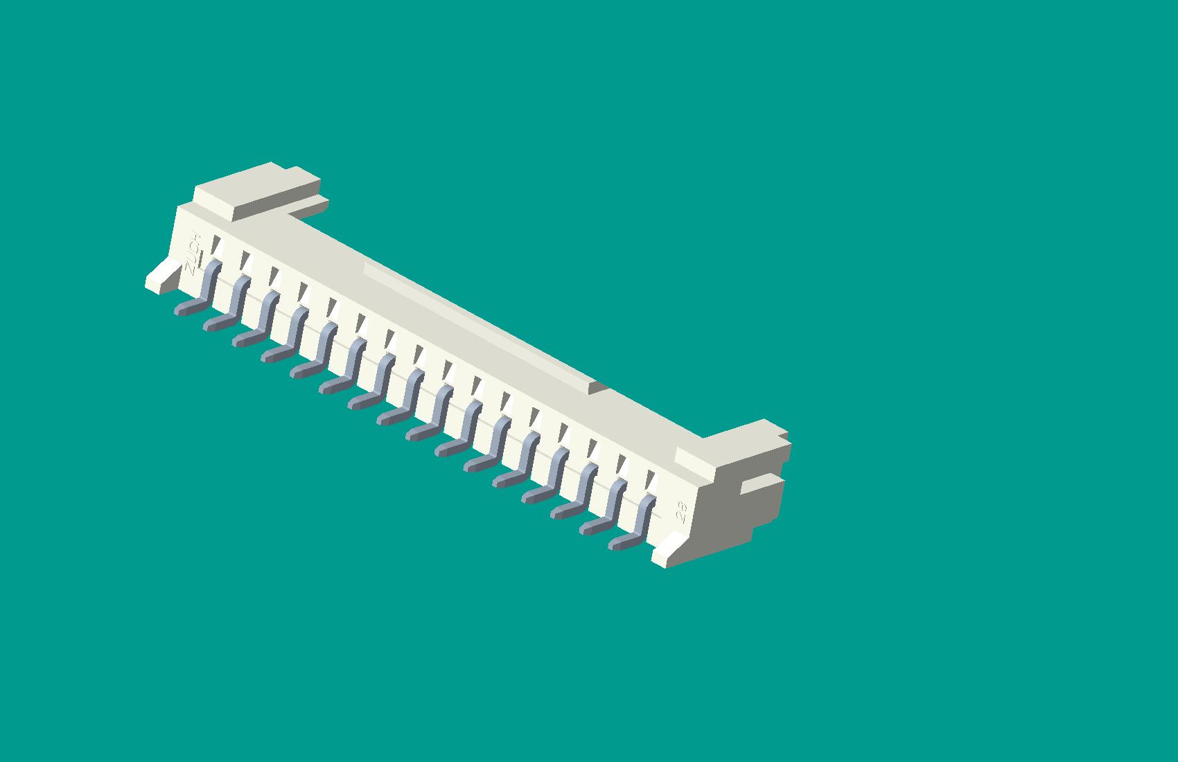 SMT-PH貼片彎針(臥貼)帶扣-16針（LCP料）