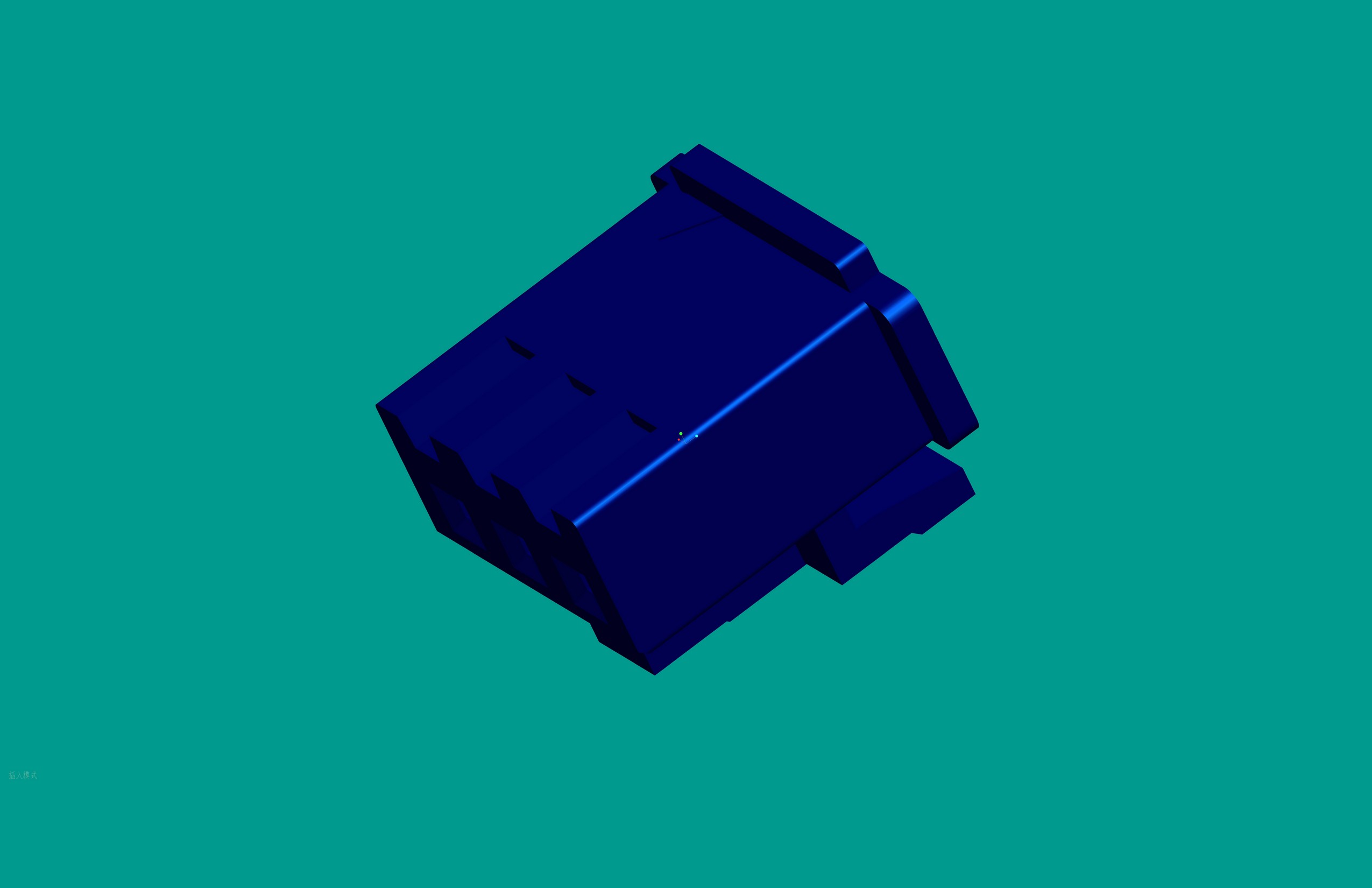 XH帶扣塑件-3Y藍(lán)色