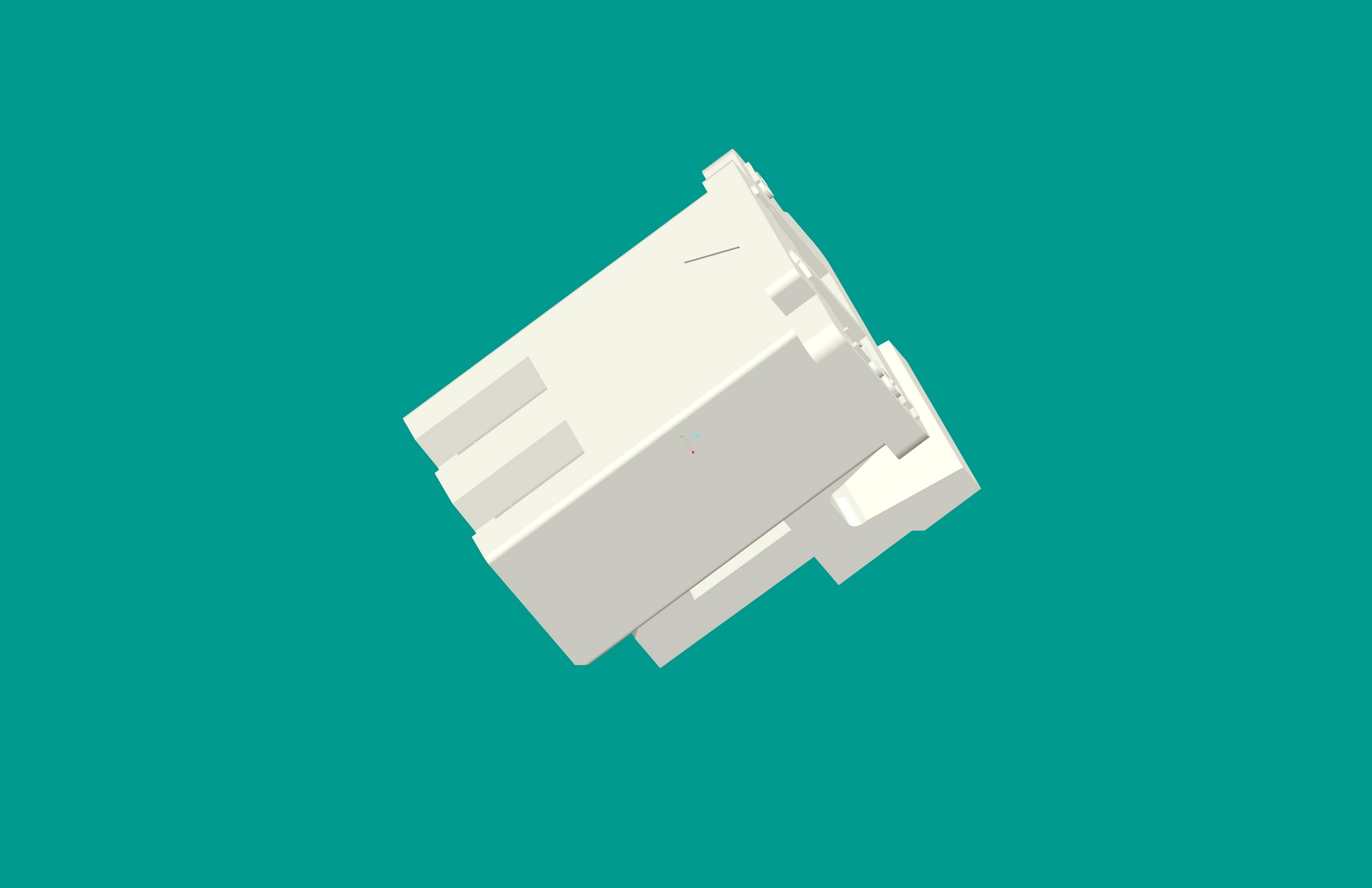 XH帶扣塑件-2Y白色-高灼熱絲