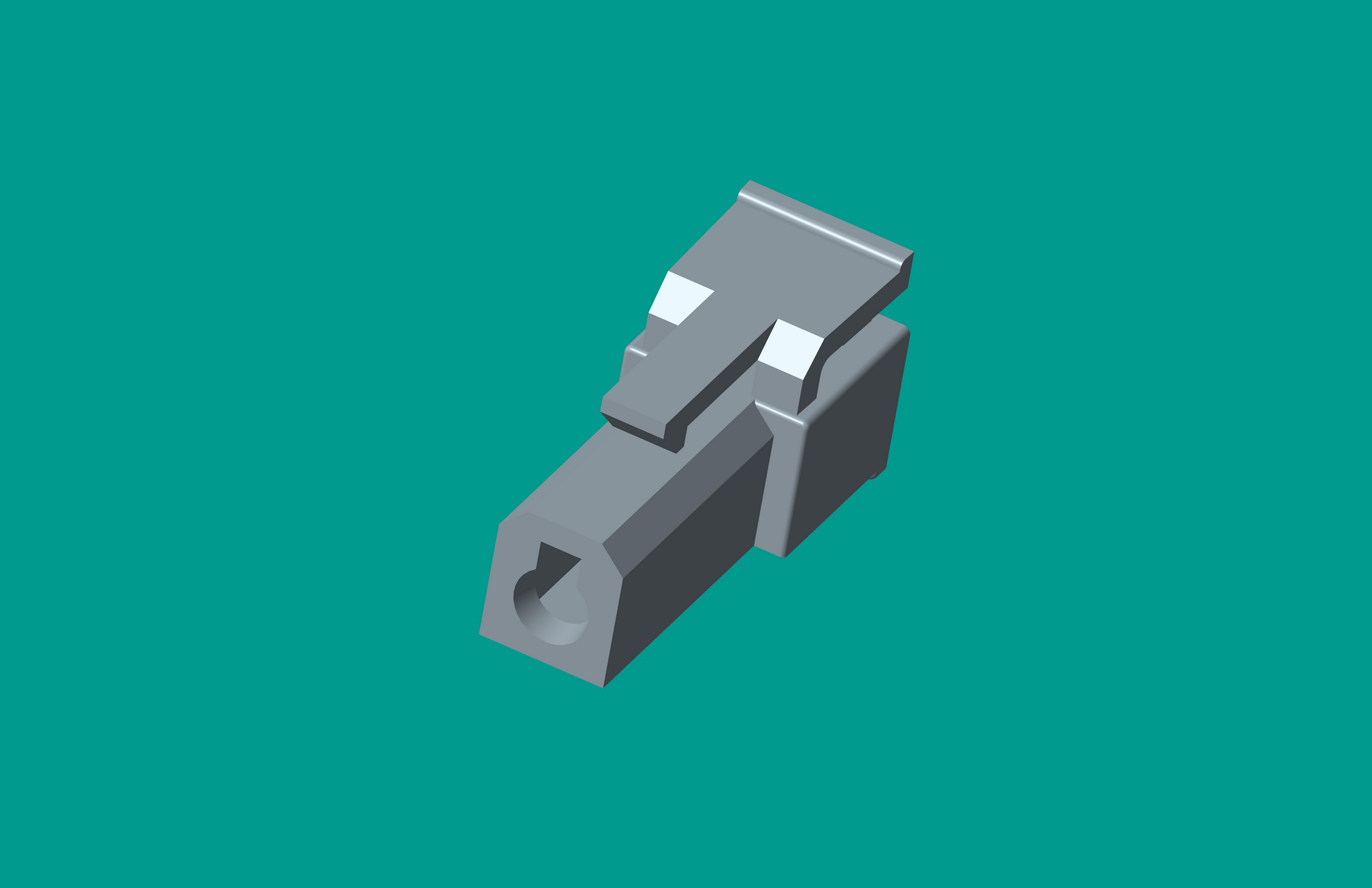 2.1洗衣機塑件-1孔灰色-高灼熱絲