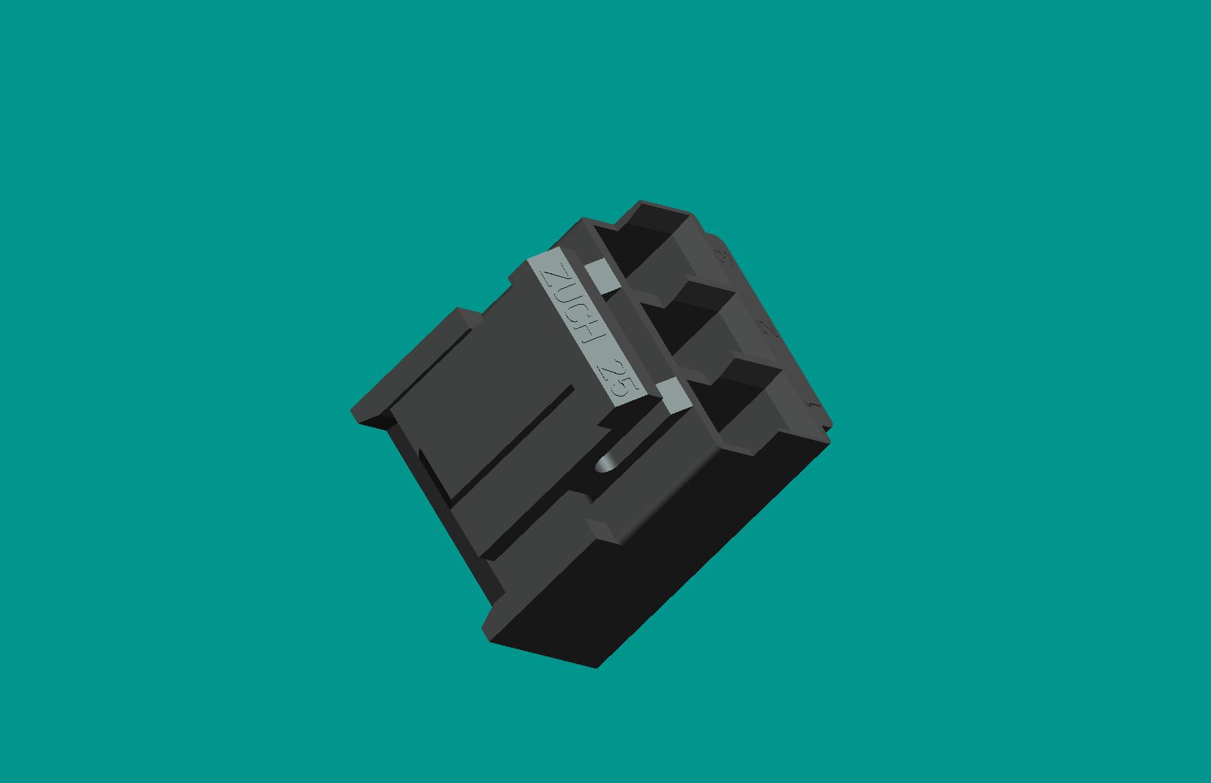 VH-3Y(E型)插頭/黑色/普通PA66