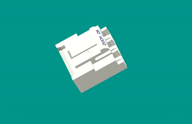 VH-3Y(帶臺階鎖片型)有倒角-白色-PA66