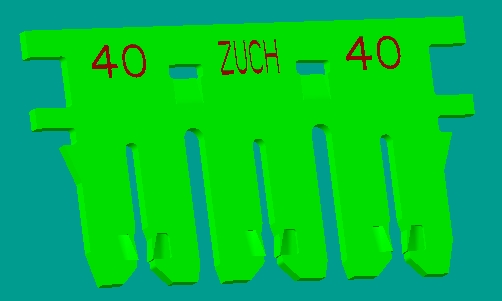 單片3位刺破端子0.40